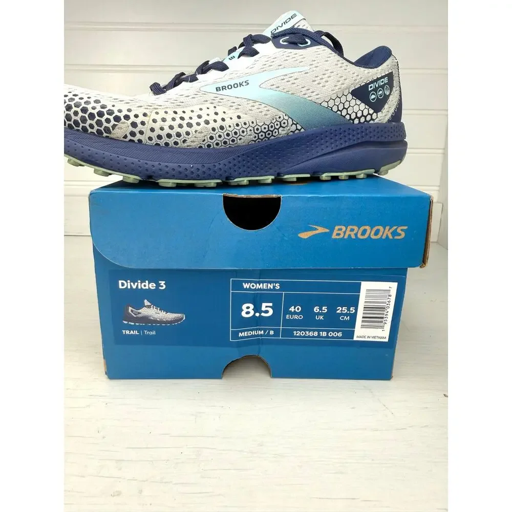 Brooks Divide 3 Women’s Trail Running Shoes Size 8.5 Blue Gray 1203681B006